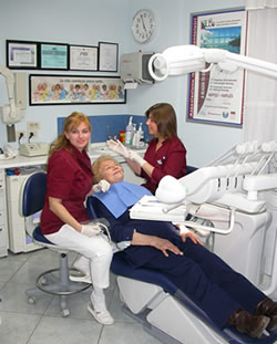 Dr.ssa Rosso con paziente